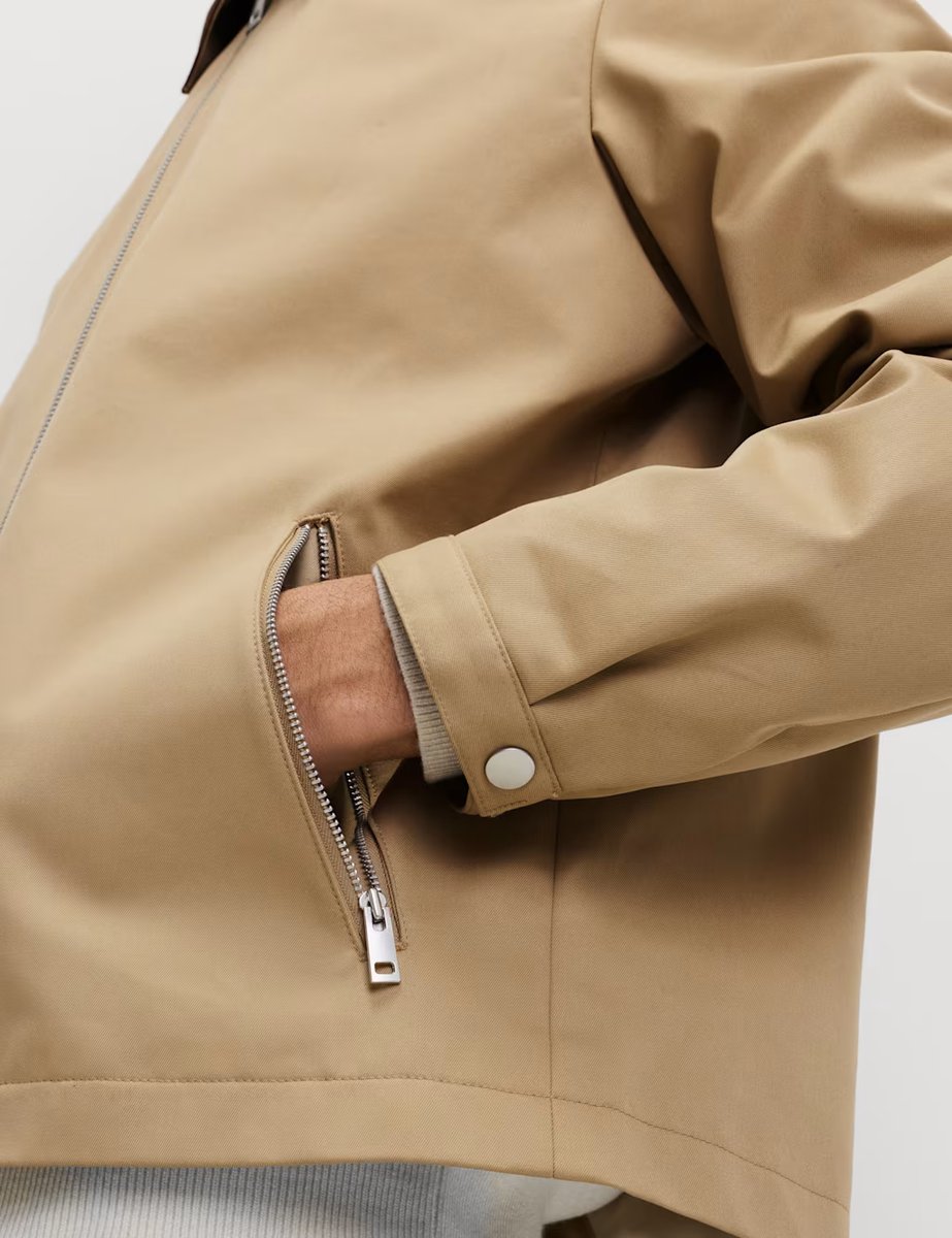 Marks & Spencer M&S Pure Cotton Harrington Jacket Sand - 4