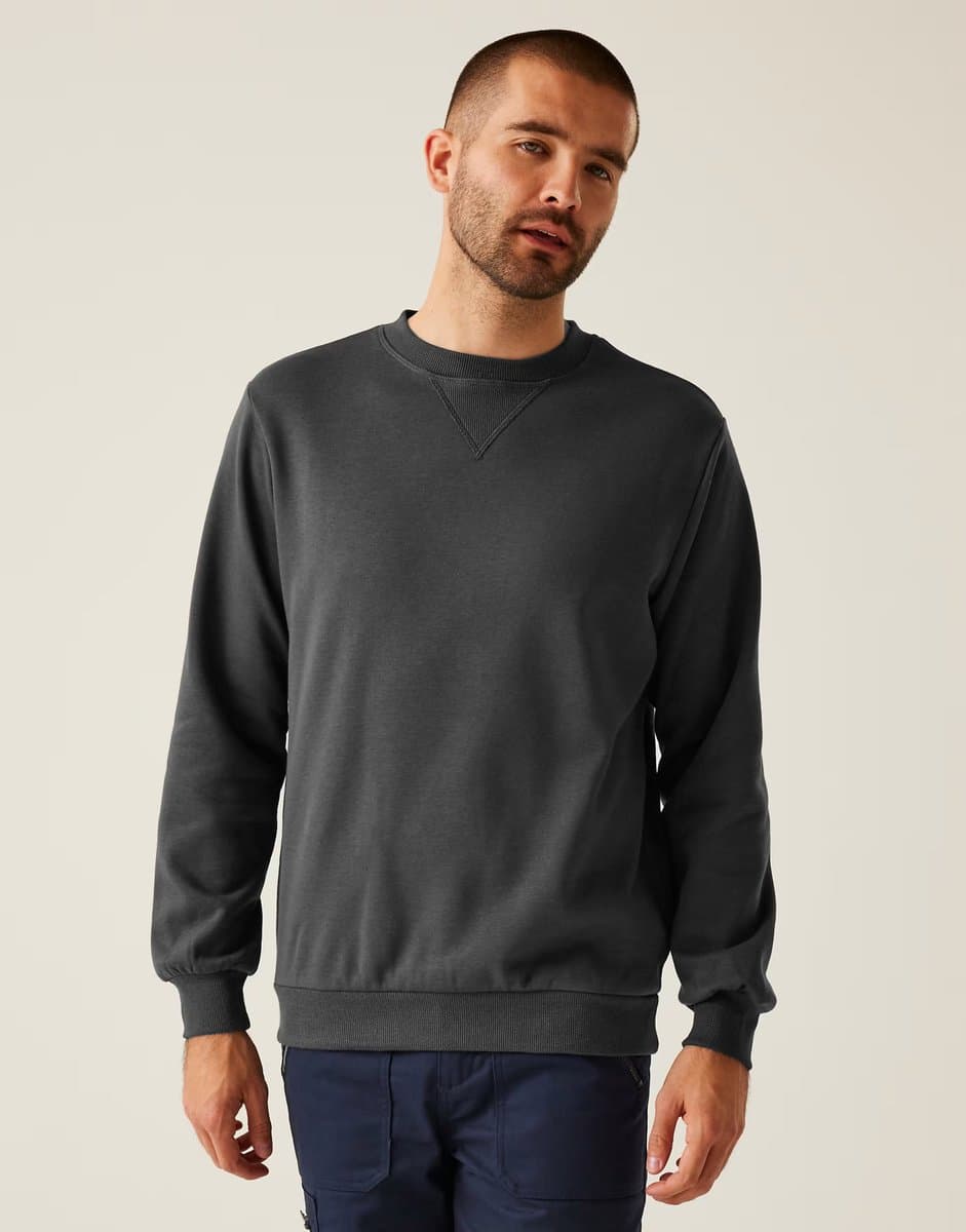 ASOS Regatta Pro crewneck sweatshirt in seal grey