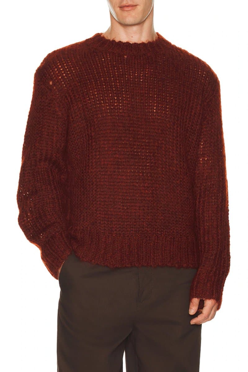 revolve revolve Myles Crew Neck Sweater Rust Red