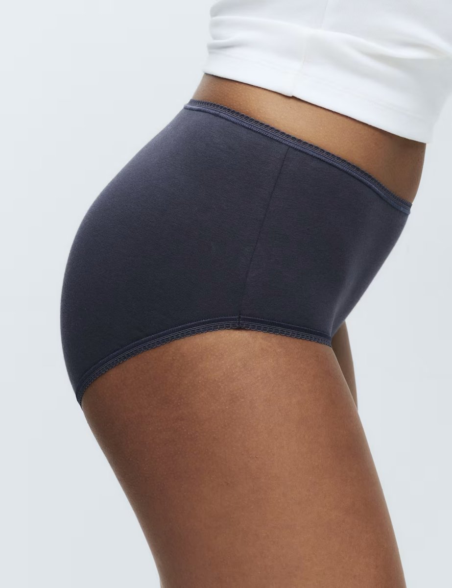 Marks & Spencer M&S 5pk Cotton Lycra® High Rise Shorts Blue Mix - 2