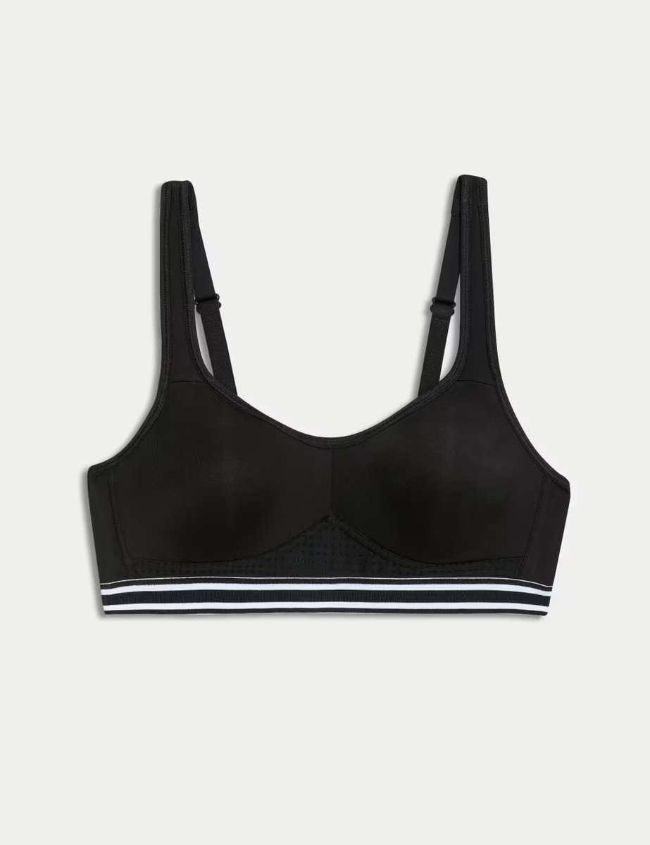 Marks & Spencer M&S Ultimate Support Non Wired Sports First Bra AA-D Black Mix - 2