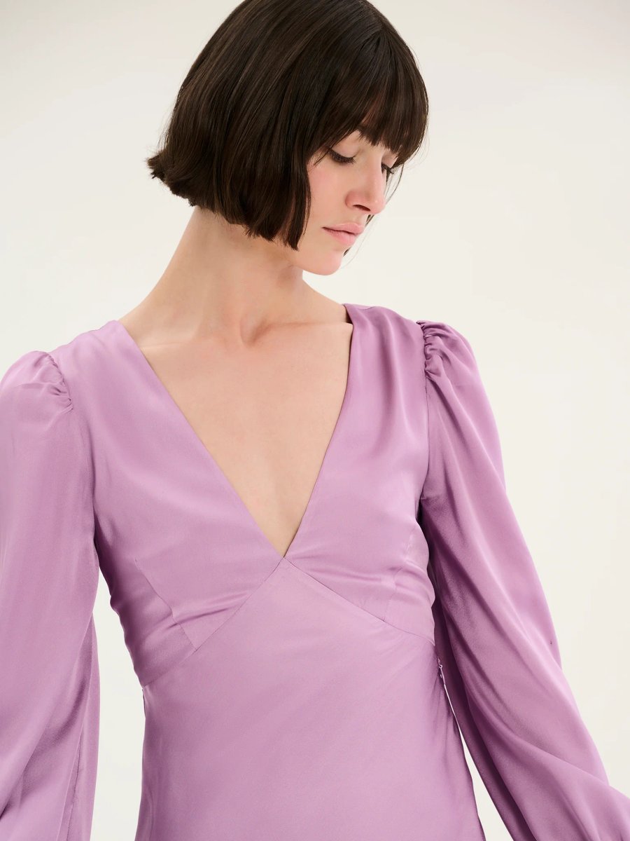 OMNES Francoise Dress in Lavender - 3