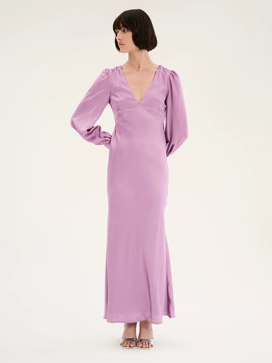 OMNES Francoise Dress in Lavender - 4
