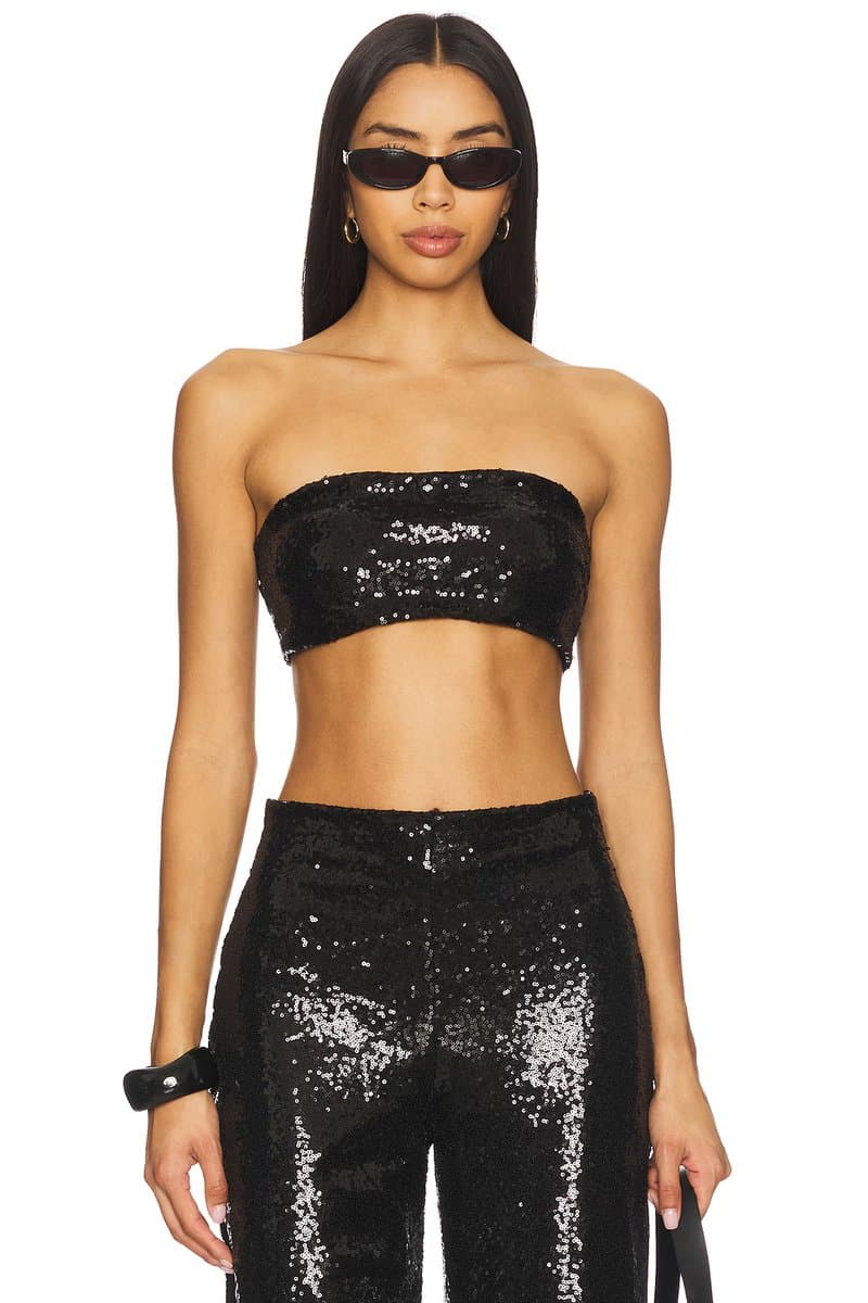 revolve Sequin Bandeau Top