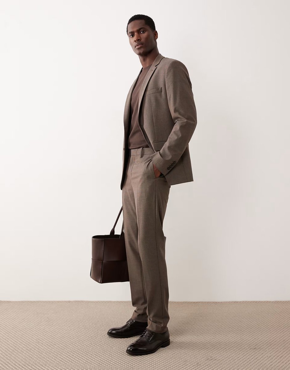 ASOS Mango tailored blazer in brown - 2