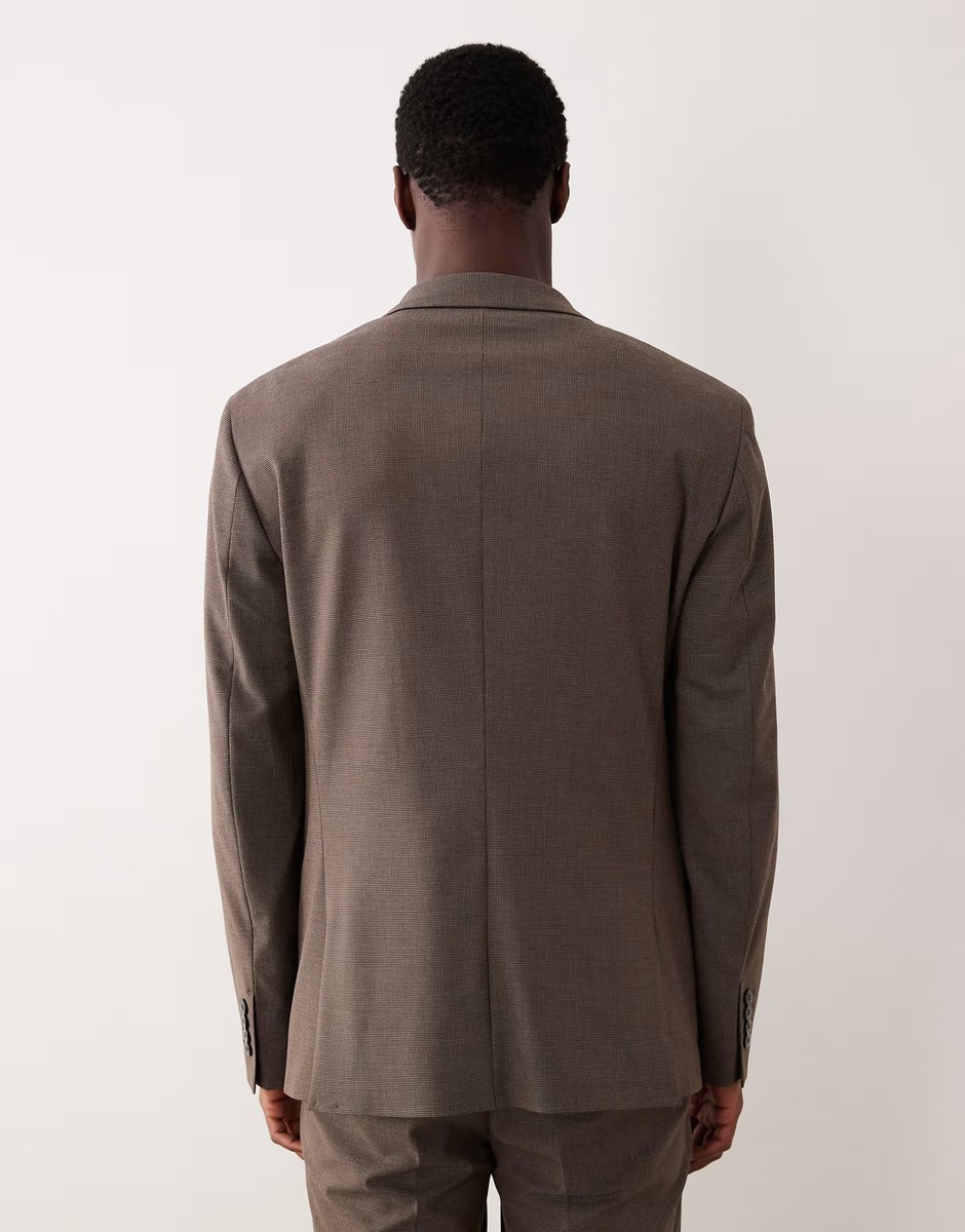 ASOS Mango tailored blazer in brown - 3