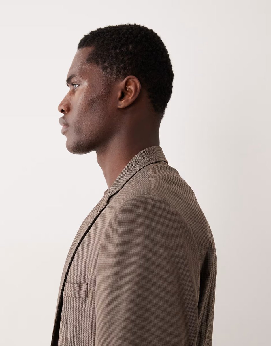 ASOS Mango tailored blazer in brown - 4