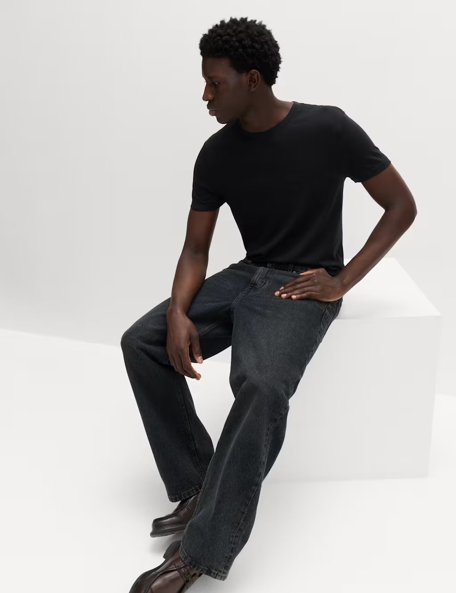 Marks & Spencer M&S 3pk Slim Fit T-Shirts Black - 3