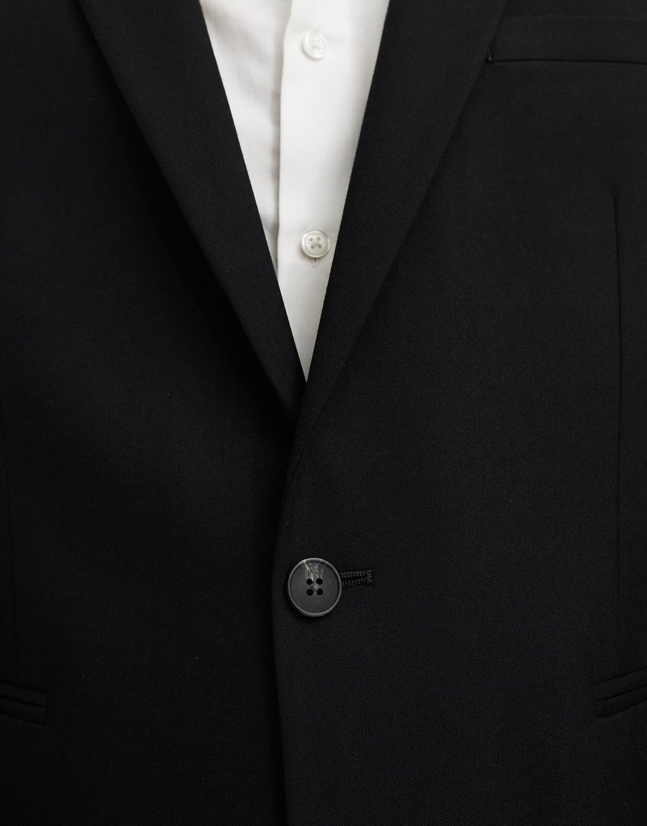 ASOS ASOS DESIGN regular suit jacket in black - 2