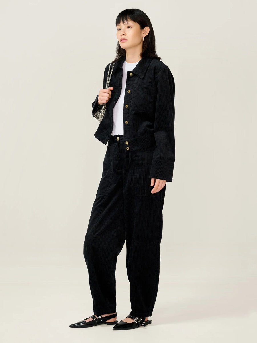 OMNES Millie Cord Jacket in Black - 2