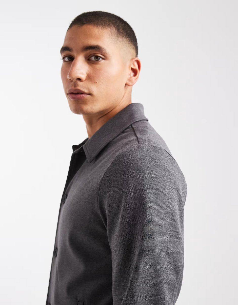 ASOS Jack & Jones Premium slim jersey suit jacket in grey - GREY - 4