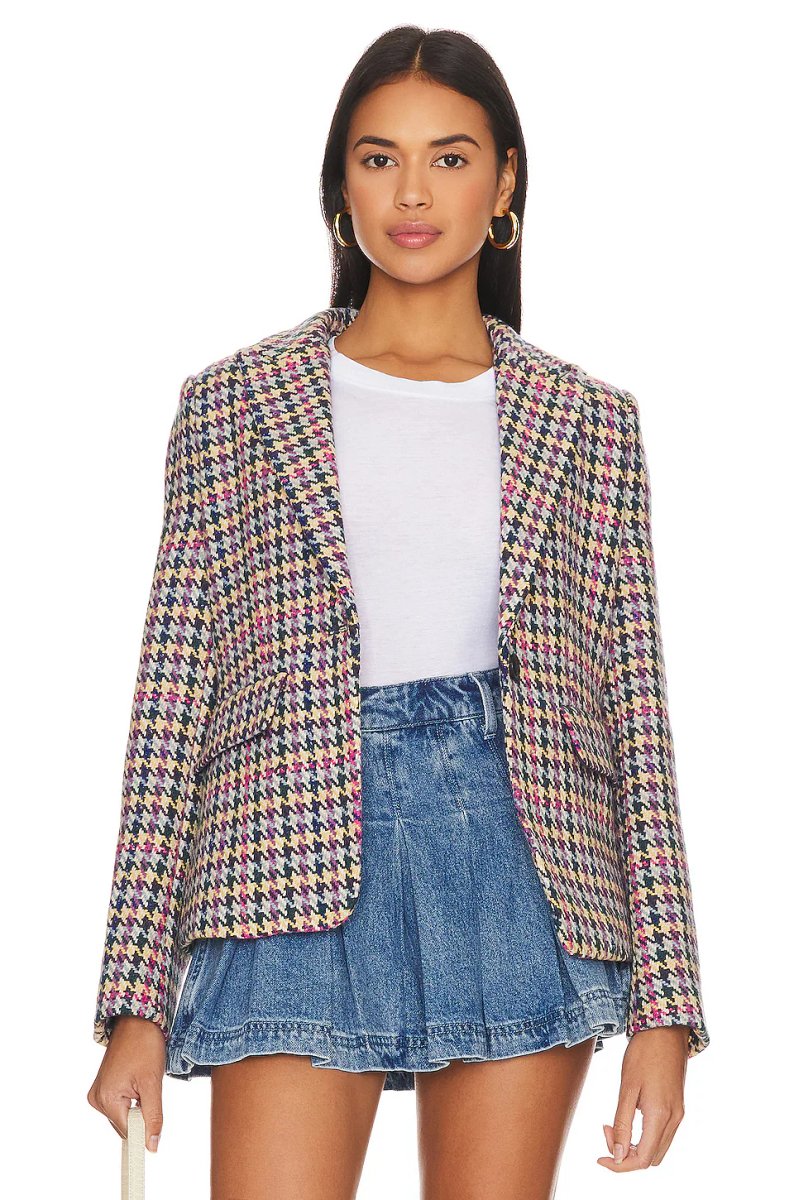 revolve Lucia Multi Houndstooth Jacket - 2