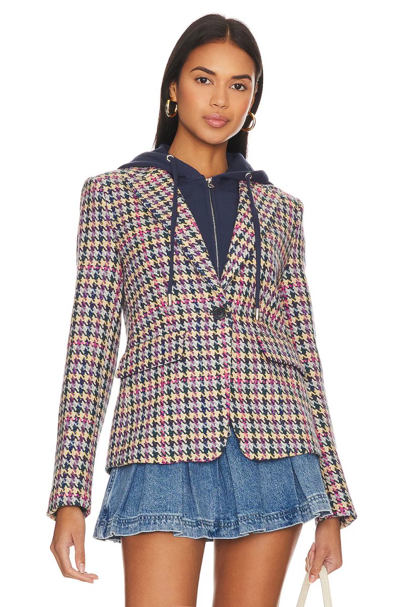 revolve Lucia Multi Houndstooth Jacket - 3
