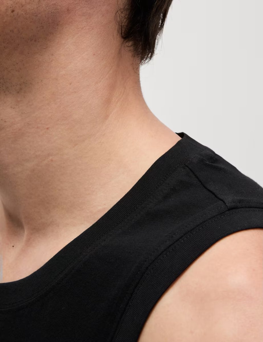 Marks & Spencer M&S Pure Cotton Tank Top Black - 2