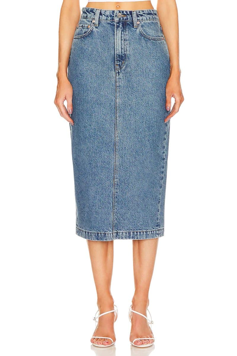 revolve Revolve Robin Midi Pencil Skirt in Inwood Hill