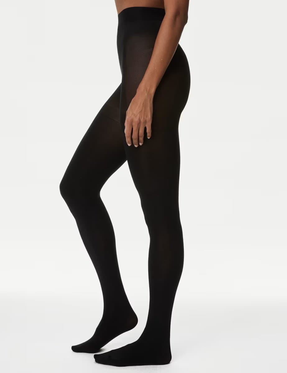 Marks & Spencer M&S 2 Pack 100 Denier Magicwear™ Opaque Tights Black