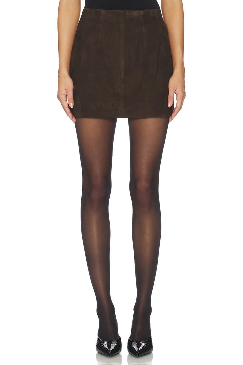 revolve Apple Suede Skirt