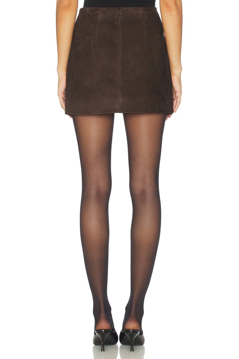revolve Apple Suede Skirt - 4