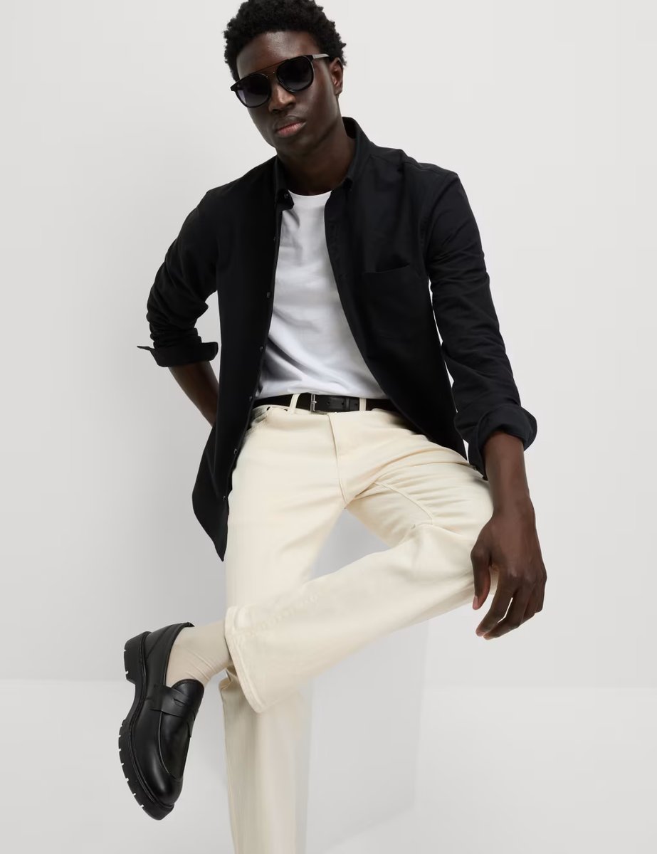 Marks & Spencer M&S Pure Cotton Ultimate Oxford Shirt Black - 3