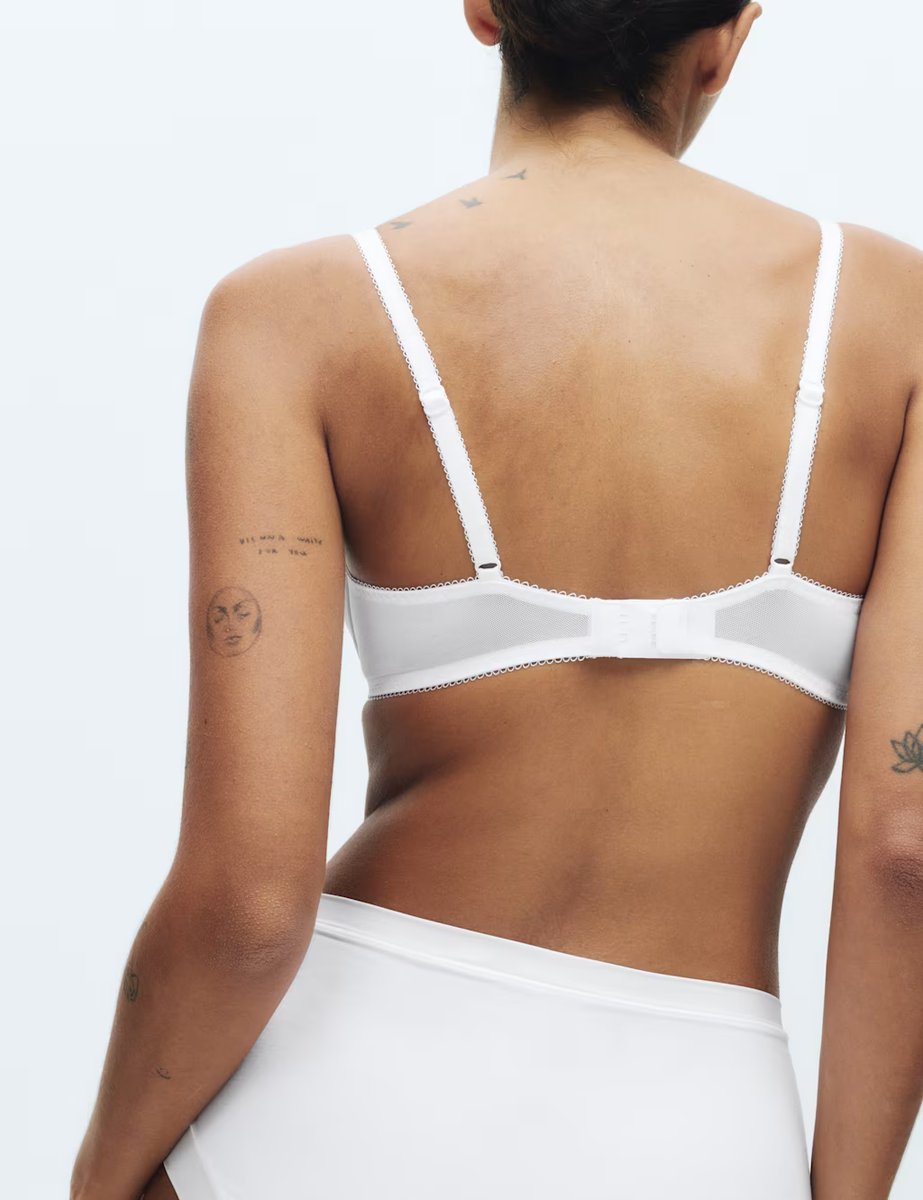 Marks & Spencer M&S Jasmine Lace Wired Demi Cup Bra (A-E) White - 3