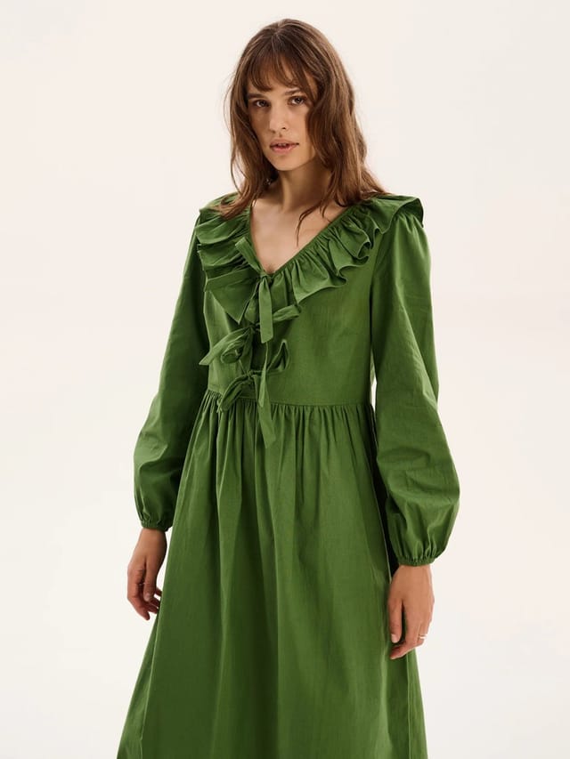 OMNES Amy-Leigh Dress in Green - 2