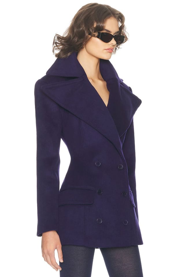 revolve The Dramatic Collar Peacoat - 3