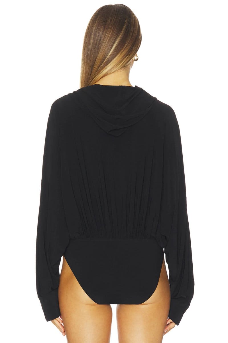 revolve Hooded Super Oversized Boyfriend Shirt Bodysuit - 4