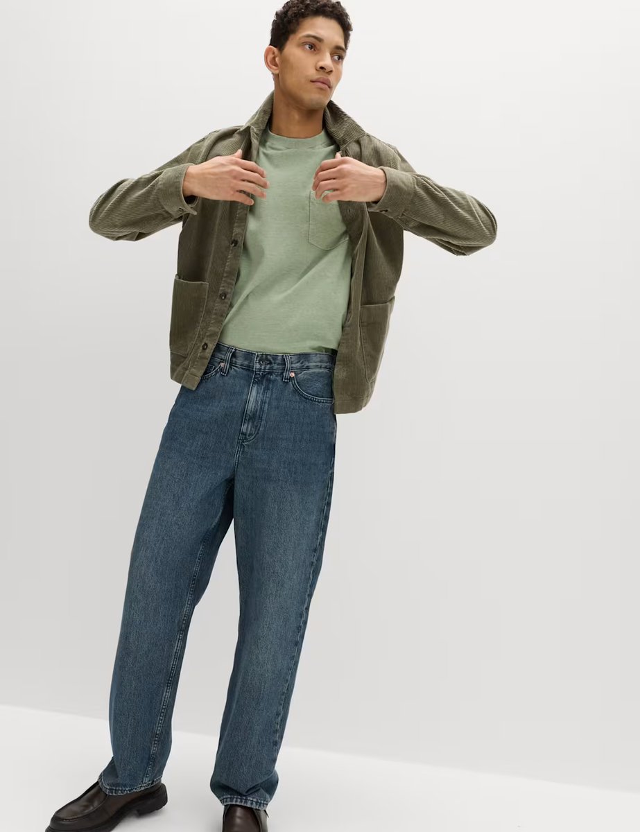 Marks & Spencer M&S Relaxed Pure Cotton Garment Dyed T-Shirt Pistachio - 2