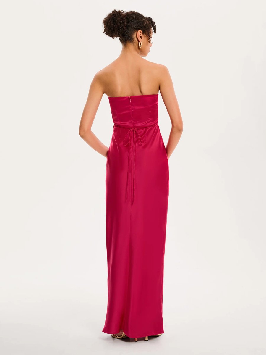 OMNES Amdra Maxi Dress in Magenta - 2