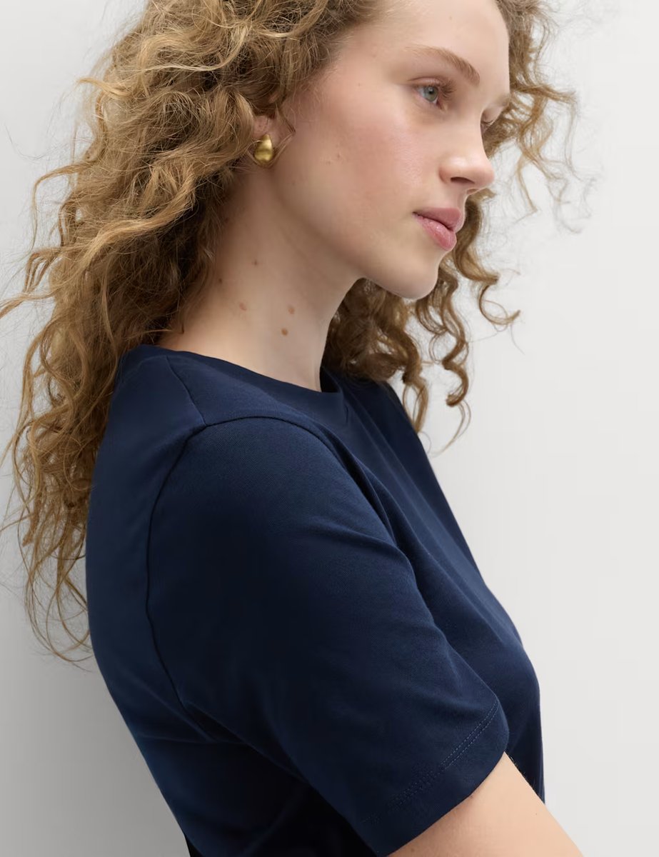 Marks & Spencer M&S 3 Pack Pure Cotton T-Shirts Navy Mix - 3