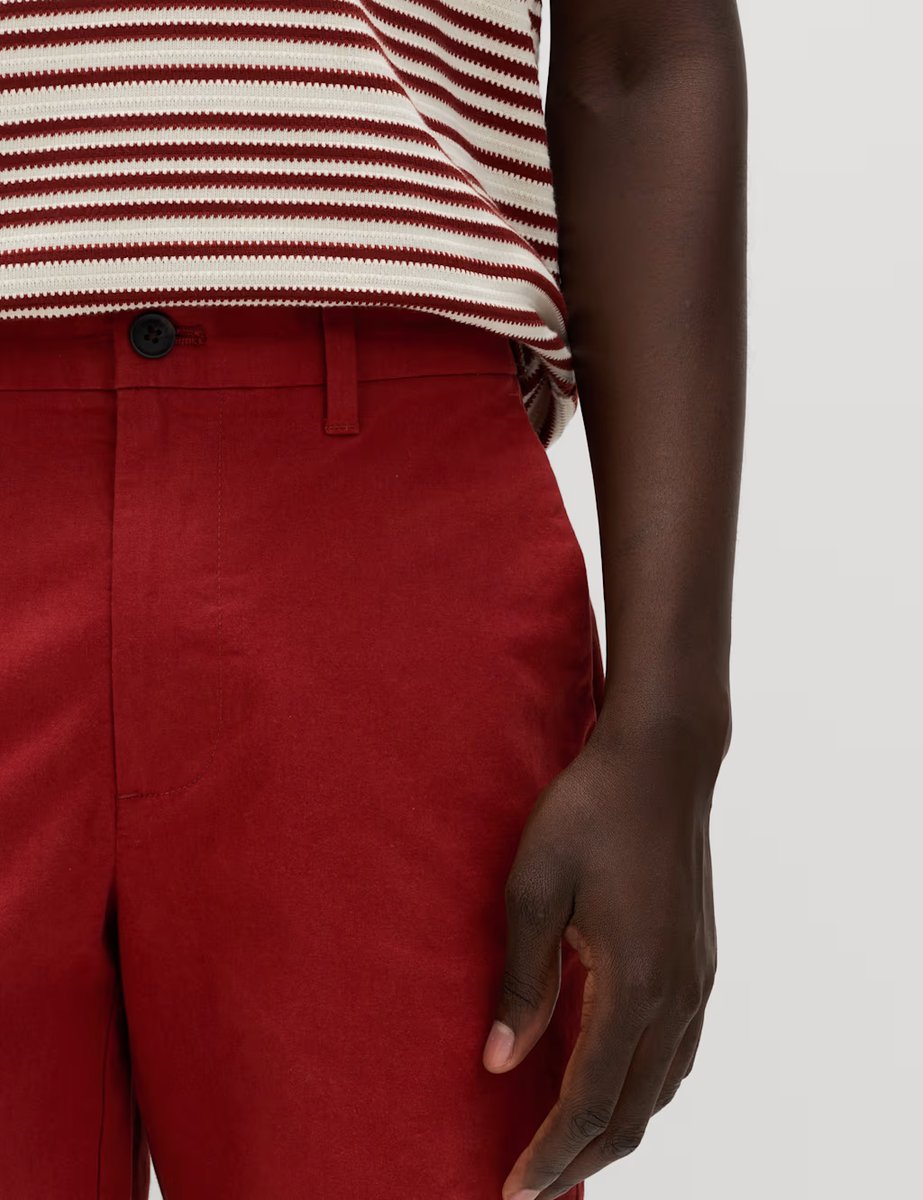 Marks & Spencer M&S Regular Fit Stretch Chino Shorts Paprika - 3