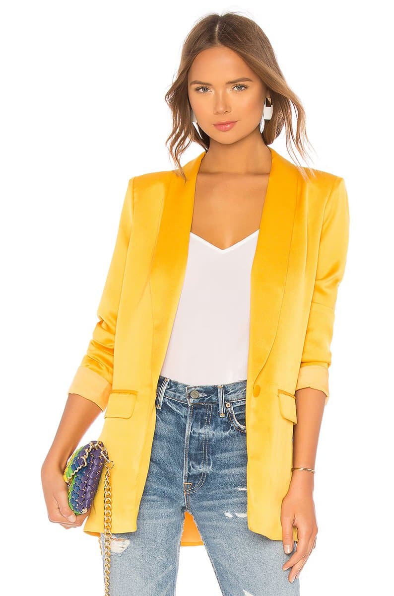 revolve Revolve L'Academie Mustard Yellow Blazer