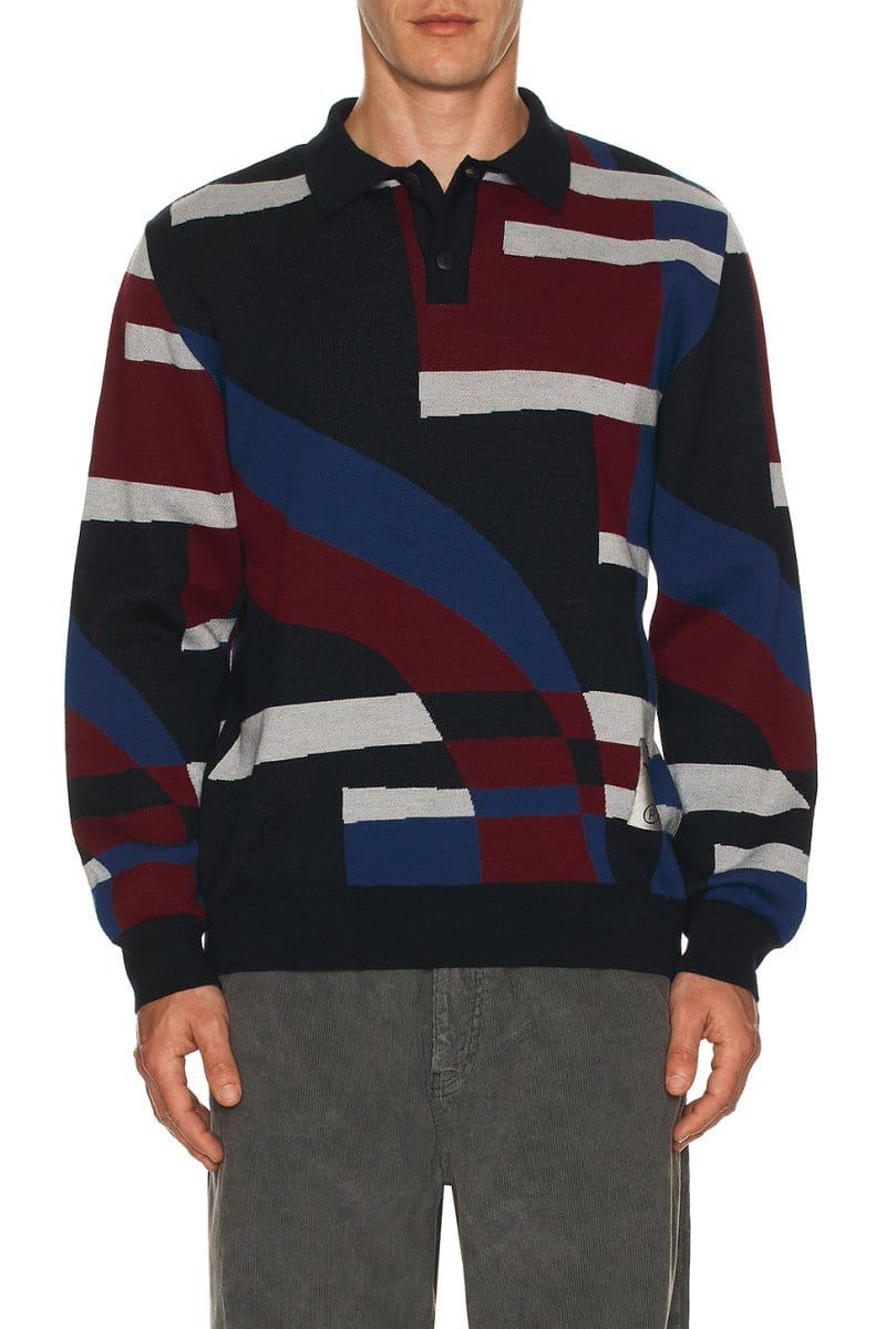 revolve Vertical Forest Knitted Polo - 1
