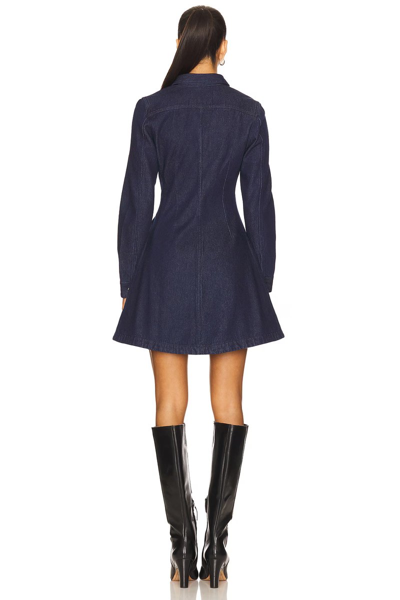 revolve Long Sleeve Mini Shirt Dress - 3