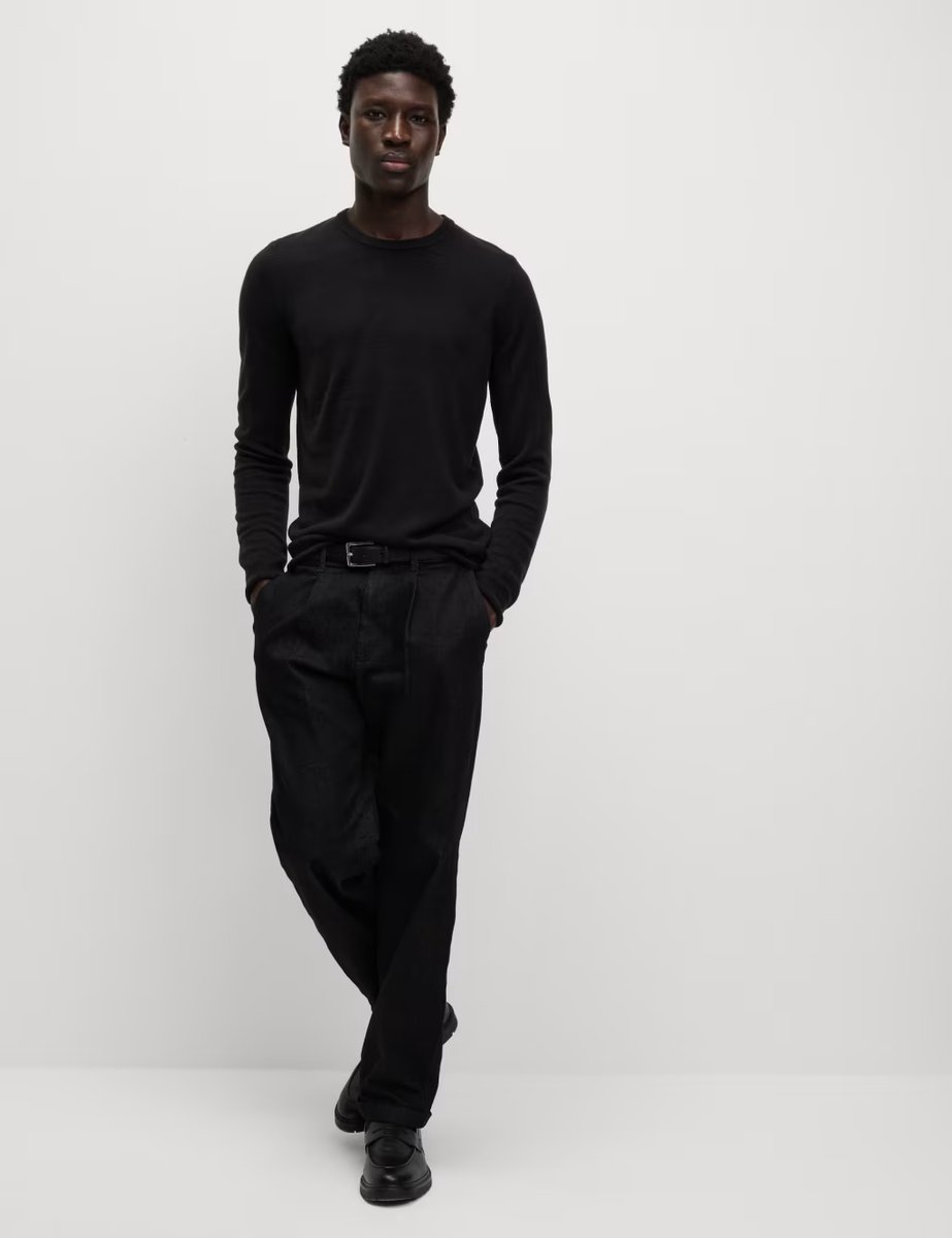 Marks & Spencer M&S Cashmilon™ Crew Neck Jumper Black - 2