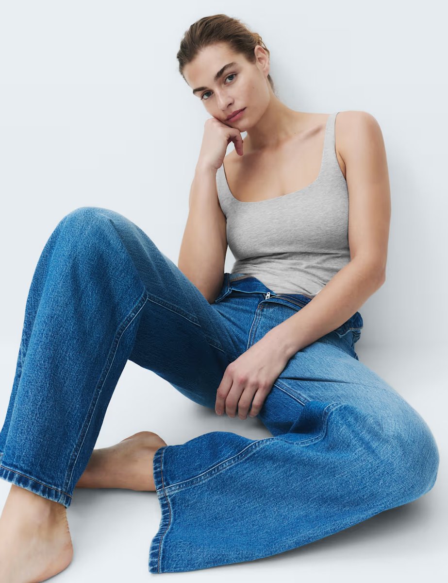 Marks & Spencer M&S Secret Support™ Scoop Neck Bra Vest Grey Marl - 3