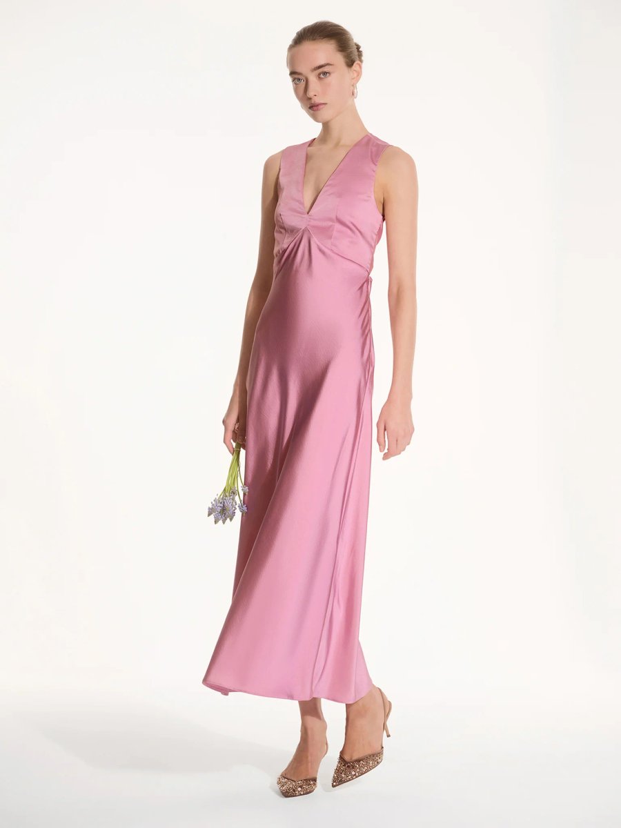 OMNES Nova Dress in Vintage Pink - 2