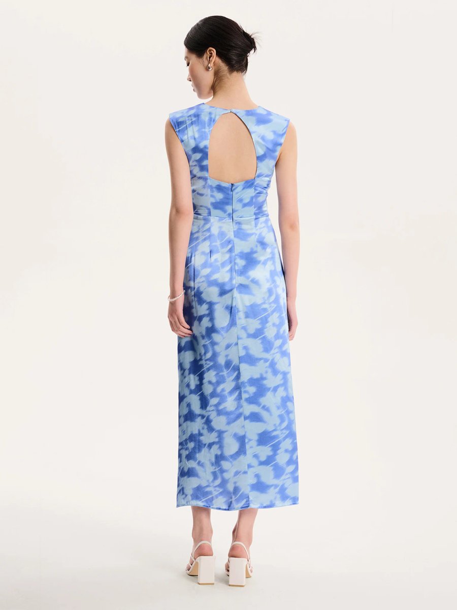 OMNES Marin Dress in Blurred Floral - 3