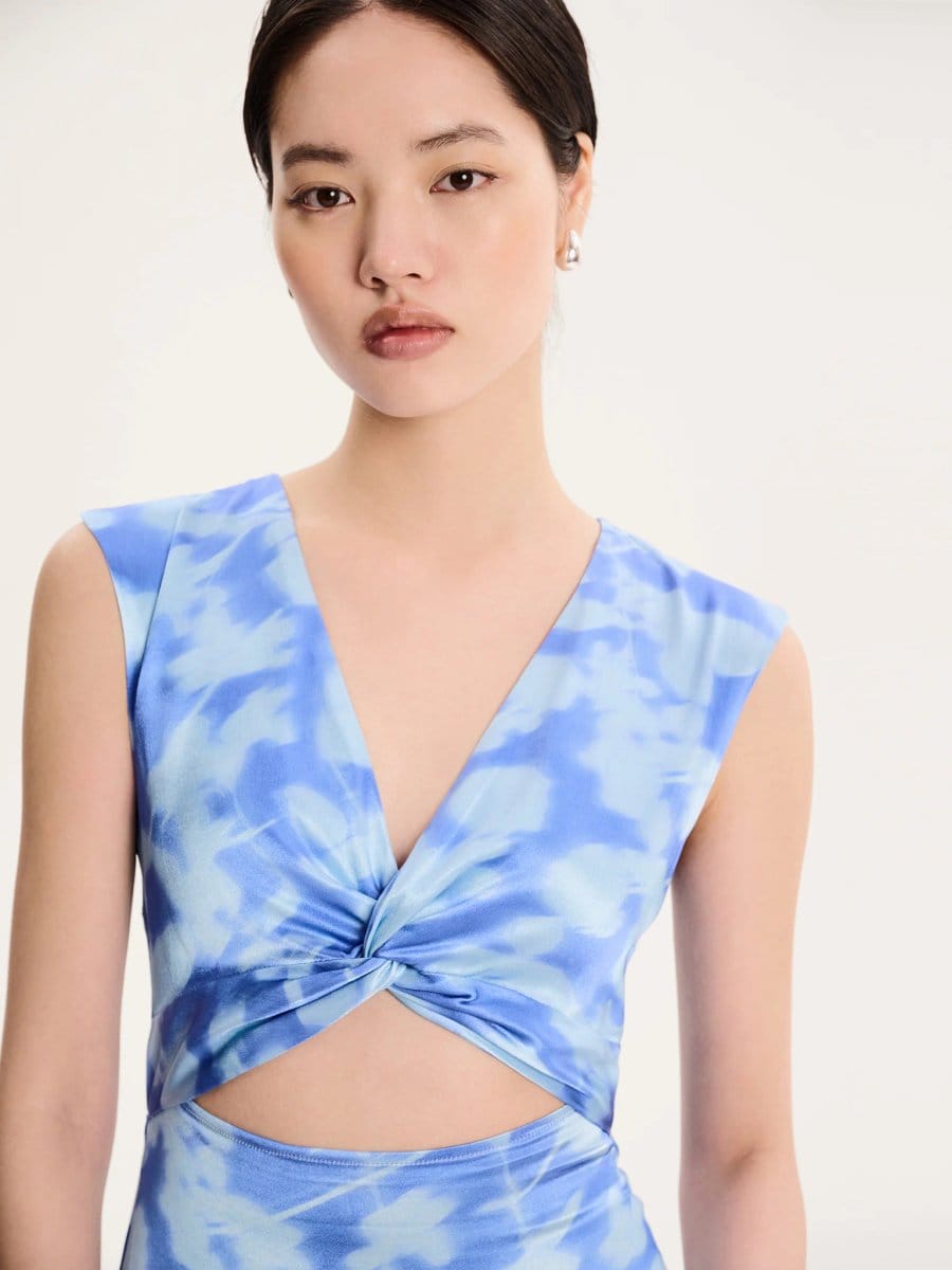 OMNES Marin Dress in Blurred Floral - 4