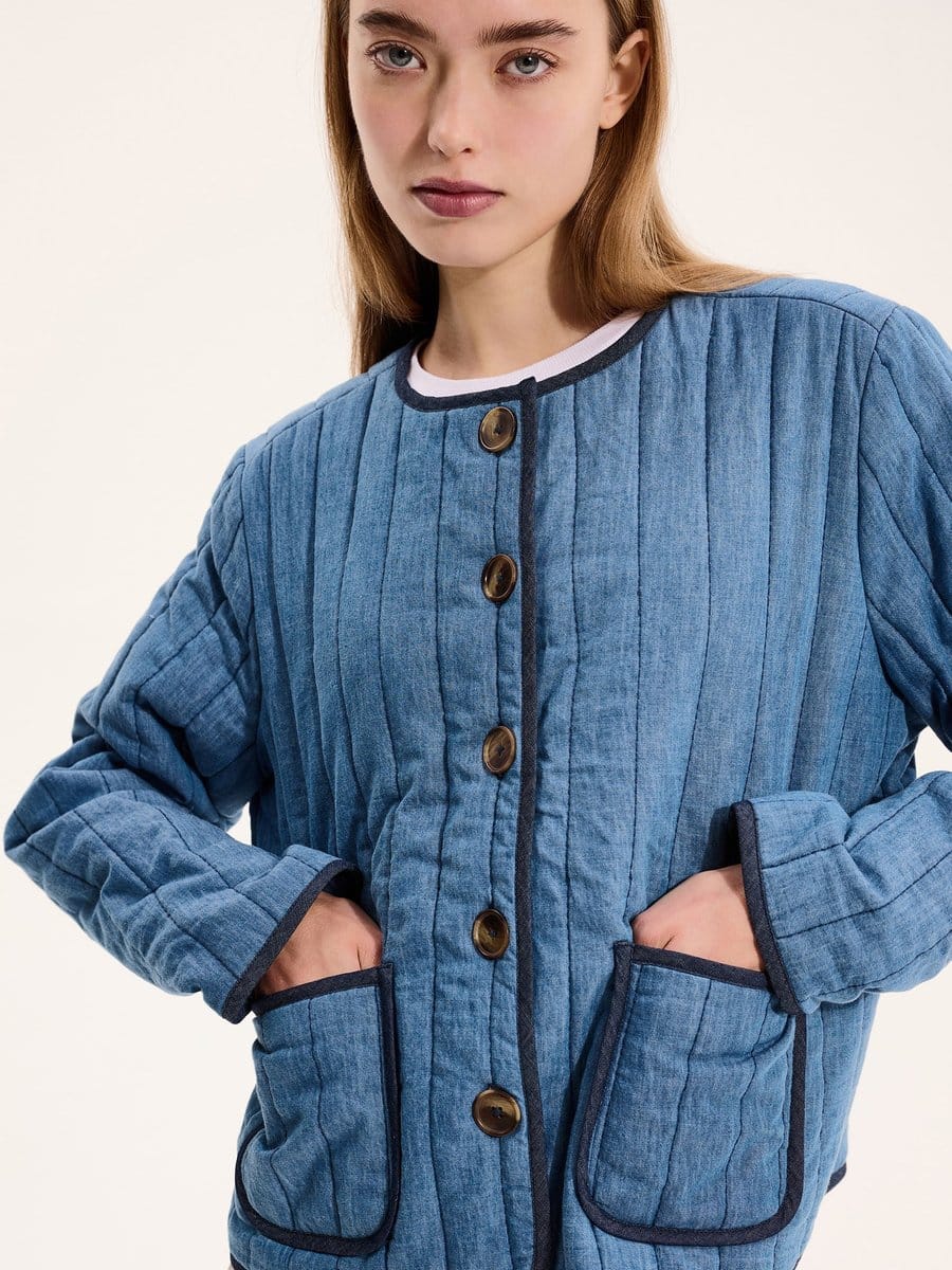 OMNES Piper Jacket in Blue - 4