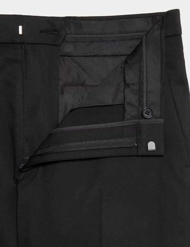 Marks & Spencer M&S Loose Fit Smart Stretch Trousers Black - 2