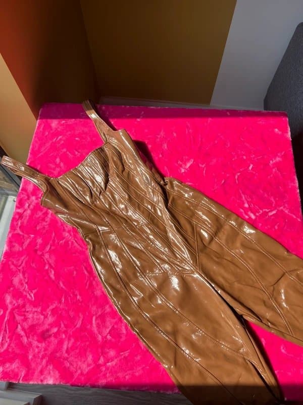 ASOS ASOS Luxe buttery leather jumpsuit