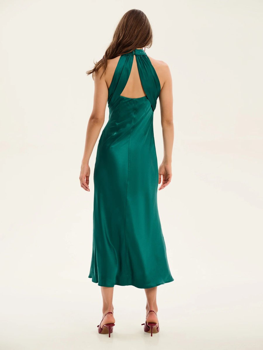 OMNES Seychelles Dress in Alpine Green - 2