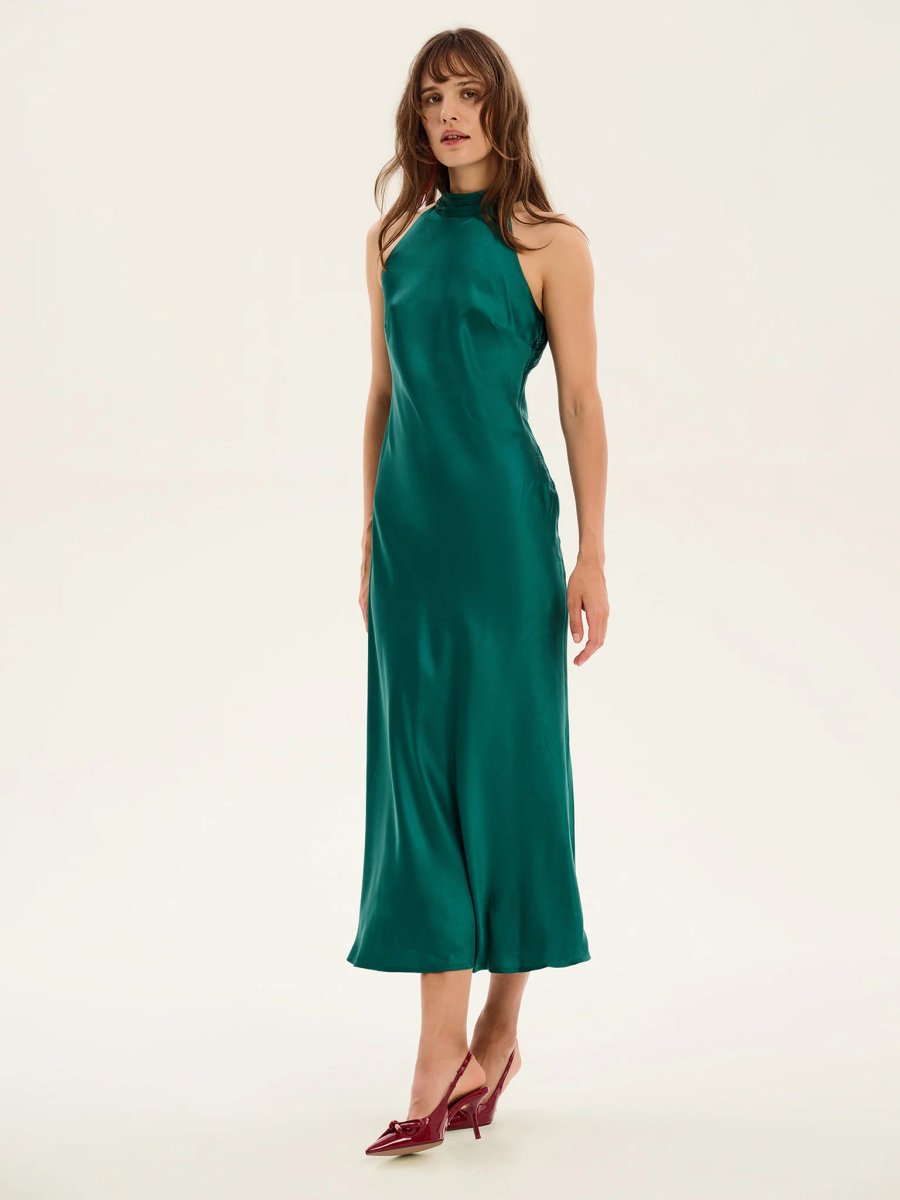 OMNES Seychelles Dress in Alpine Green - 4