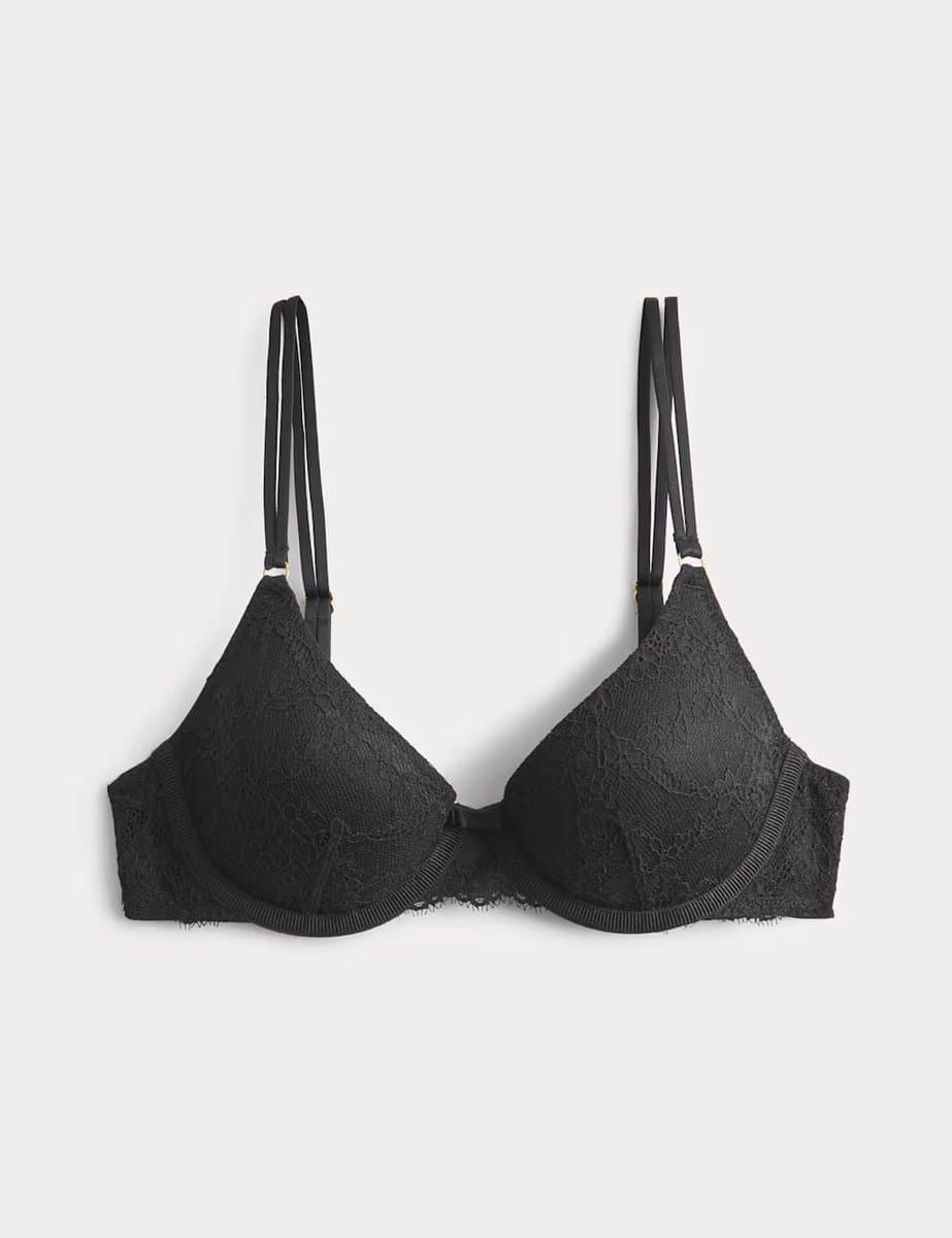 Marks & Spencer M&S Ida Lace Wired Demi Cup Bra (A-E) Black