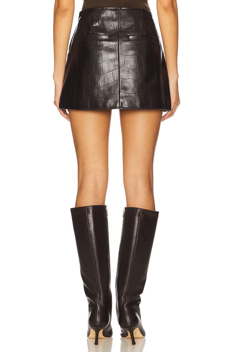 revolve Faux Leather Mini Skirt - 4