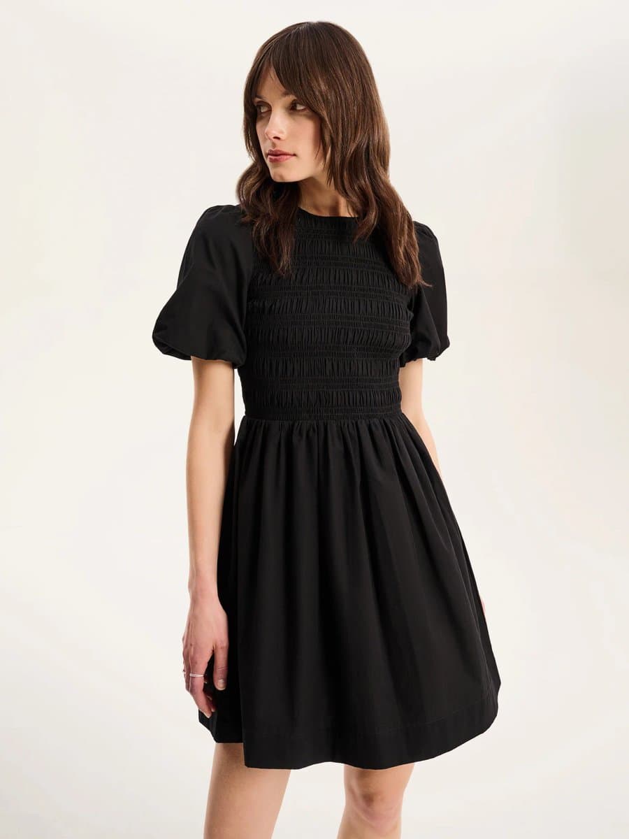 OMNES OMNES Elegant Mini Dress in Black