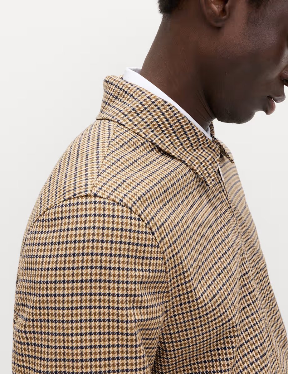 Marks & Spencer M&S Checked Harrington Jacket Multi/Neutral - 3