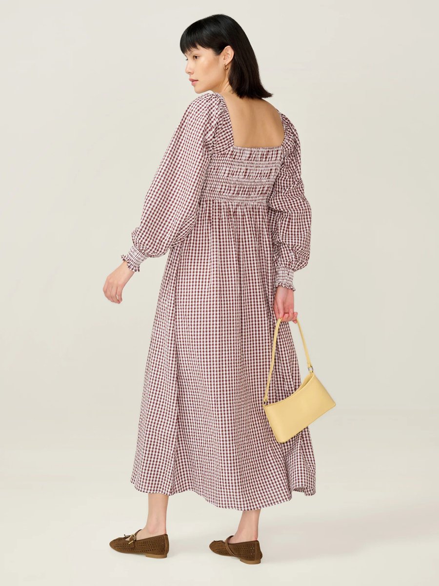 OMNES Amaryllis Dress in Chocolate - 3