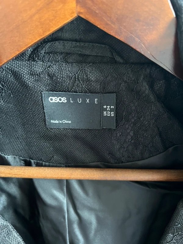 ASOS Asos Luxe wired lace organza blazer dress - 2